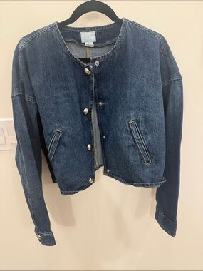 H&M Dark Blue Denim Jean Jacket